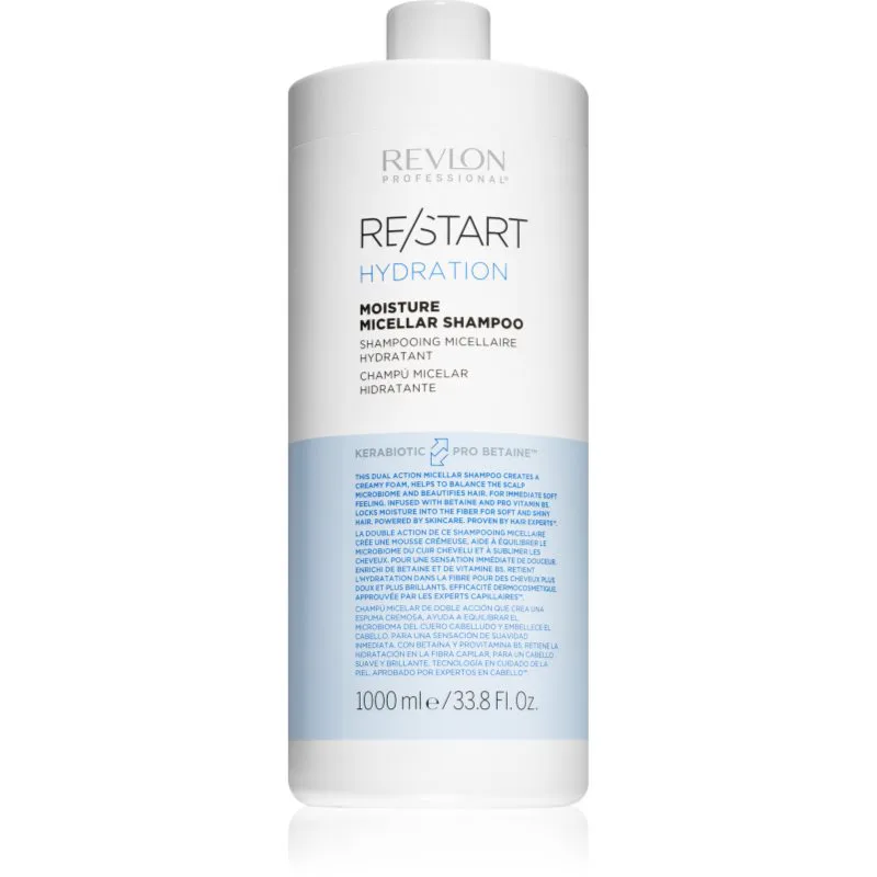 Revlon Professional Re/Start Hydration ενυδατικό σαμπουάν για ξηρά και κανονικά μαλλιά 1000 ml