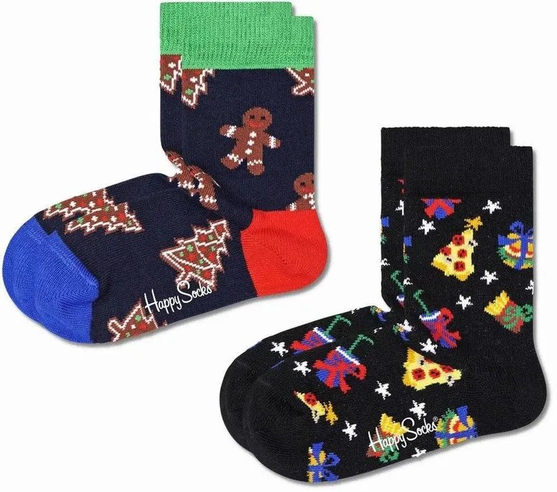 ΚΑΛΤΣΕΣ HAPPY SOCKS 2-PACK GINGERBREAD AND GIFTS SOCKS KGAG02-6500 (EU:24-26)
