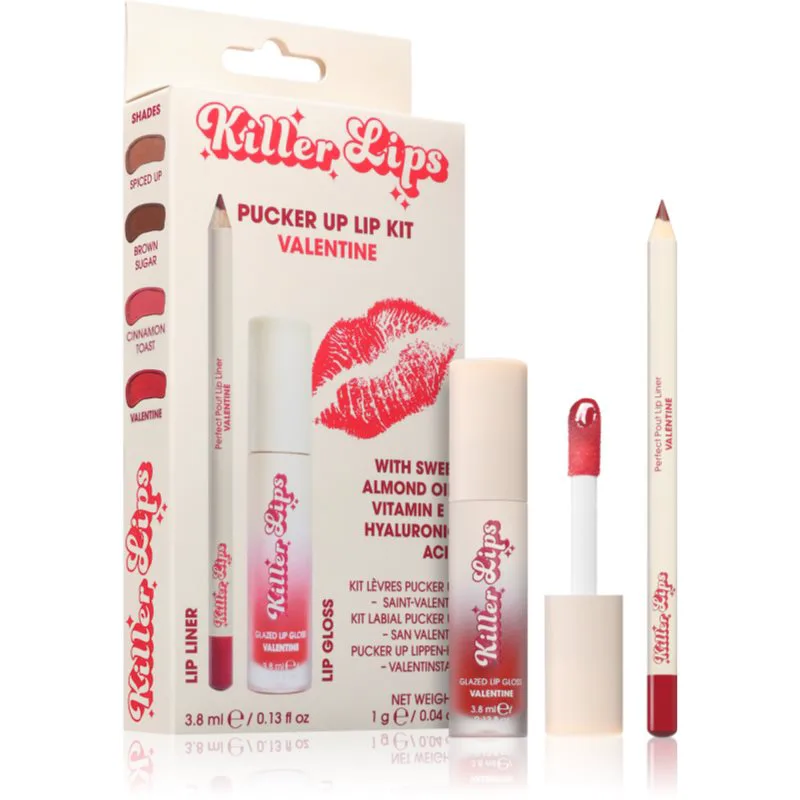 Killer Lips Pucker Up Lip Kit σετ για τα χείλη για γυναίκες Valentine