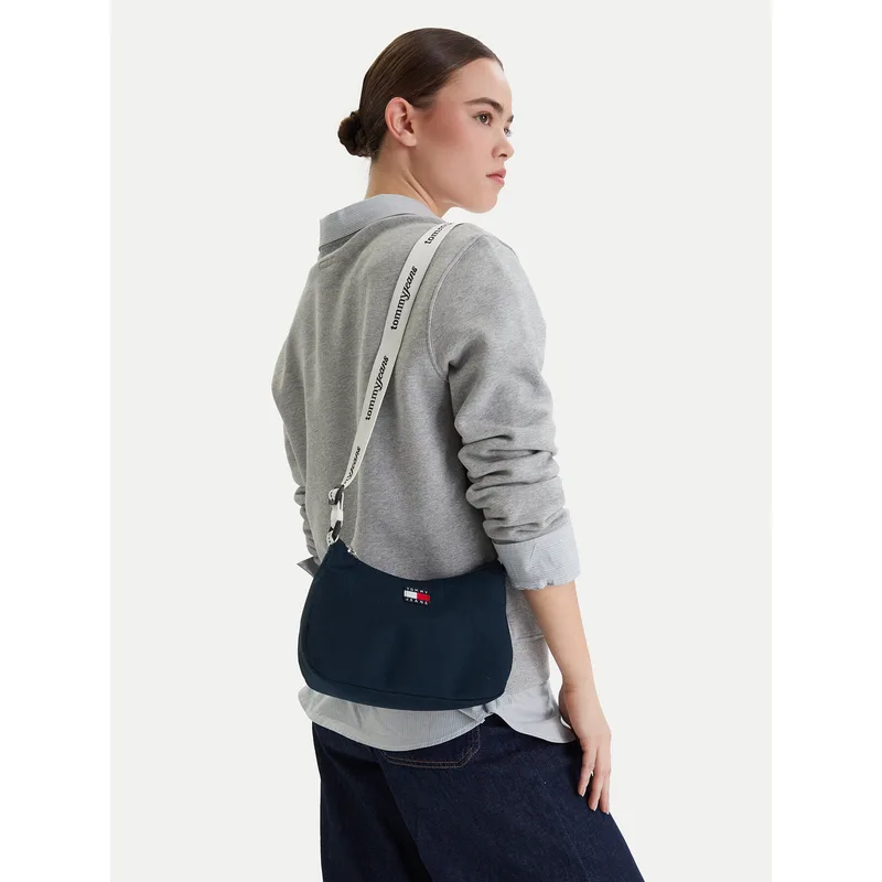 Τσάντα Tommy Jeans Tjw Ess Daily Shoulder Bag AW0AW18463 Σκούρο μπλε
