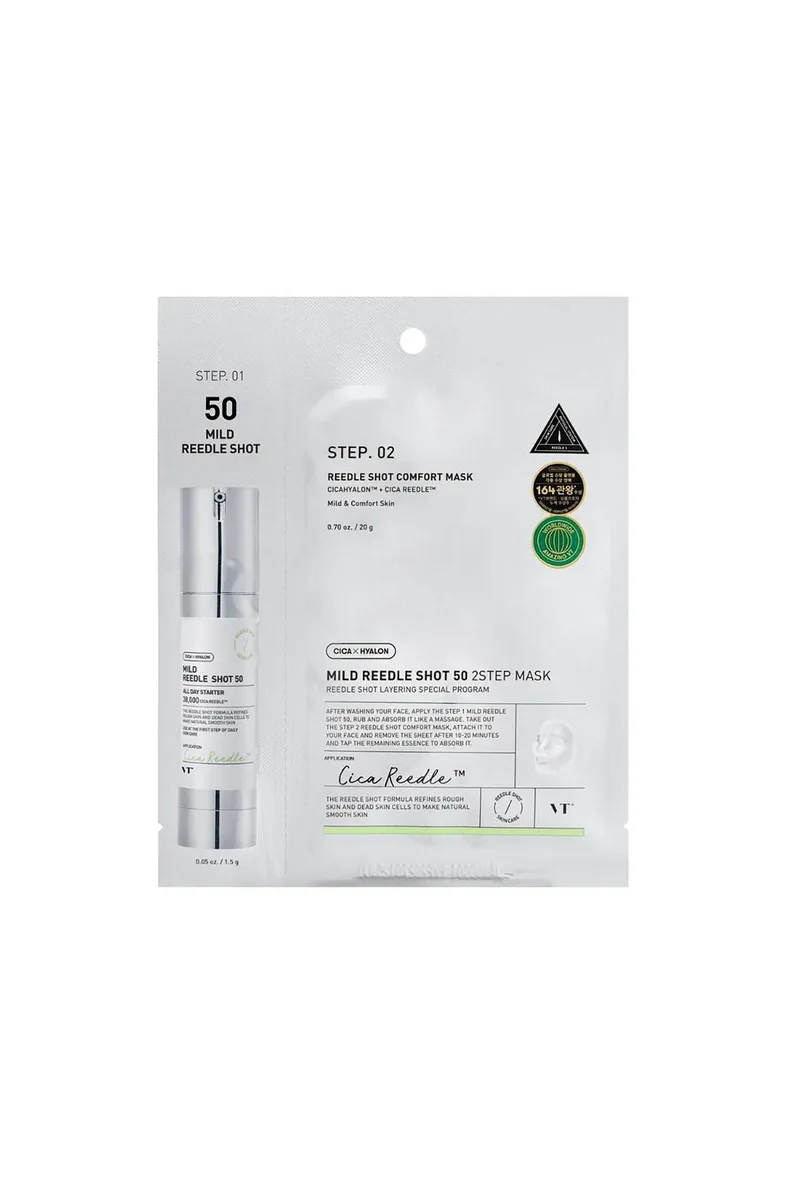 VT Mild 50 Reedle Shot 2-Step Mask - Μάσκα 2 Βημάτων Με Τεχνολογία Microneedle 1,5 + 25 gr - 8803463006020