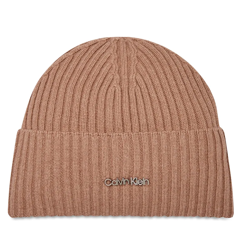 Σκούφος Calvin Klein Ck Must Logo Beanie K60K611401 Ροζ