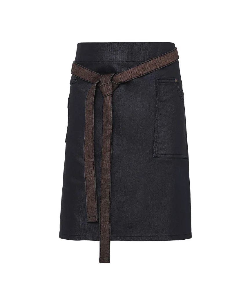 Κερωμένη Ποδιά Μέσης Τζιν PREMIER PR135 Division Indigo/Brown