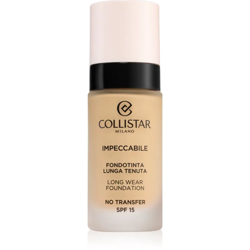 Collistar Impeccabile Long Wear Foundation μακράς διαρκείας μεικ απ SPF 15 2G Golden Μπεζ 30 ml