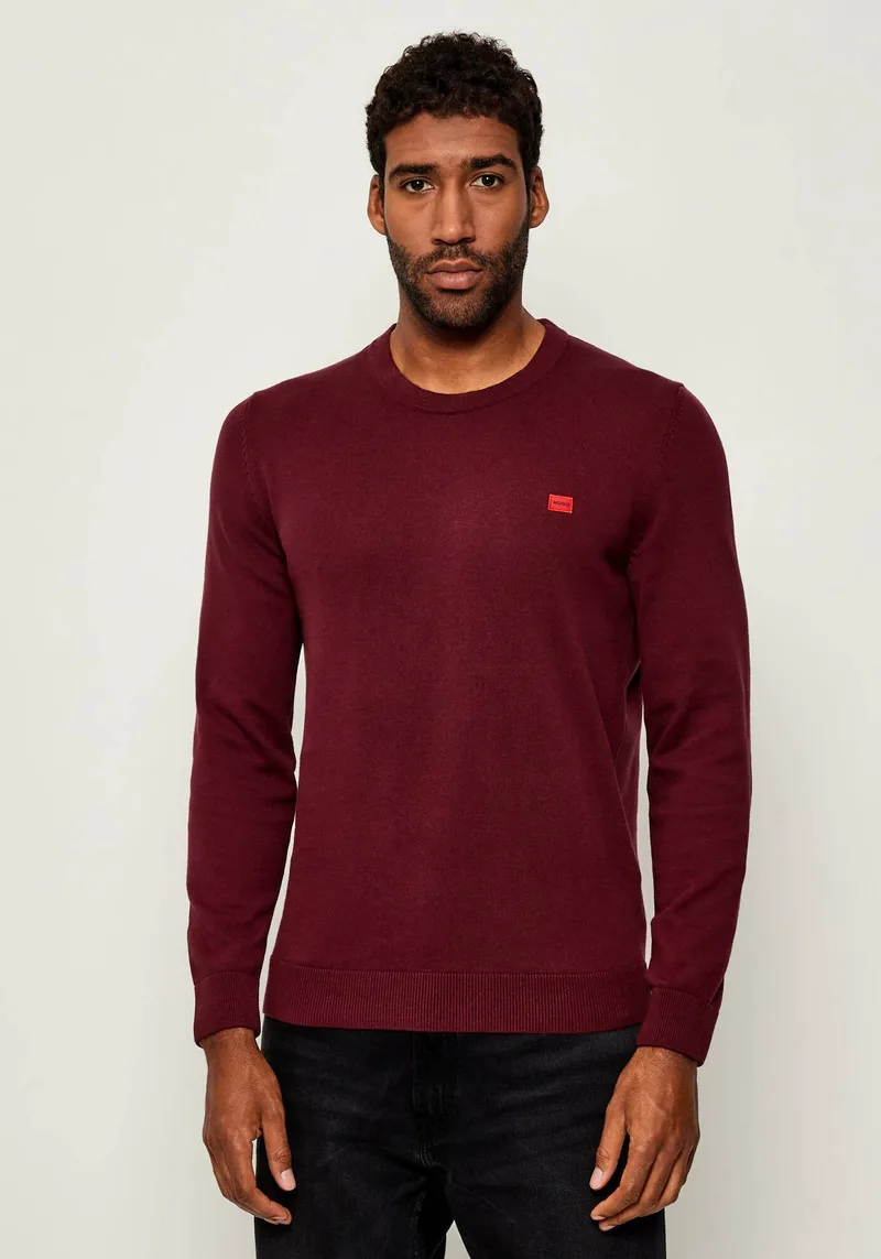 HUGO Pullover της σειράς San Cassius - 50475083 602 Dark Red