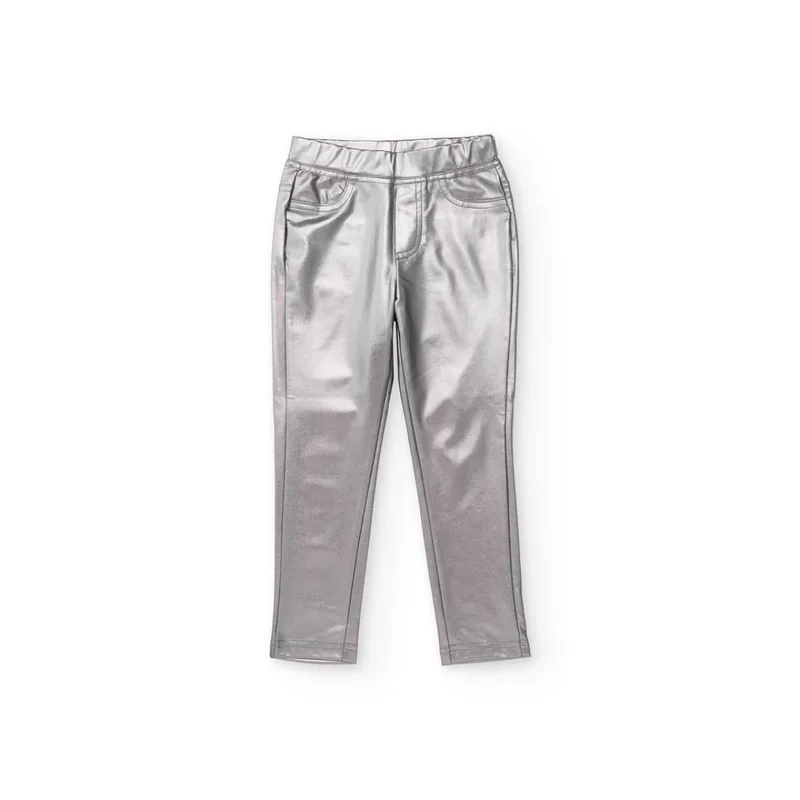 Κολάν γυαλιστερό κορίτσι Nath-KG09L302A1-Silver