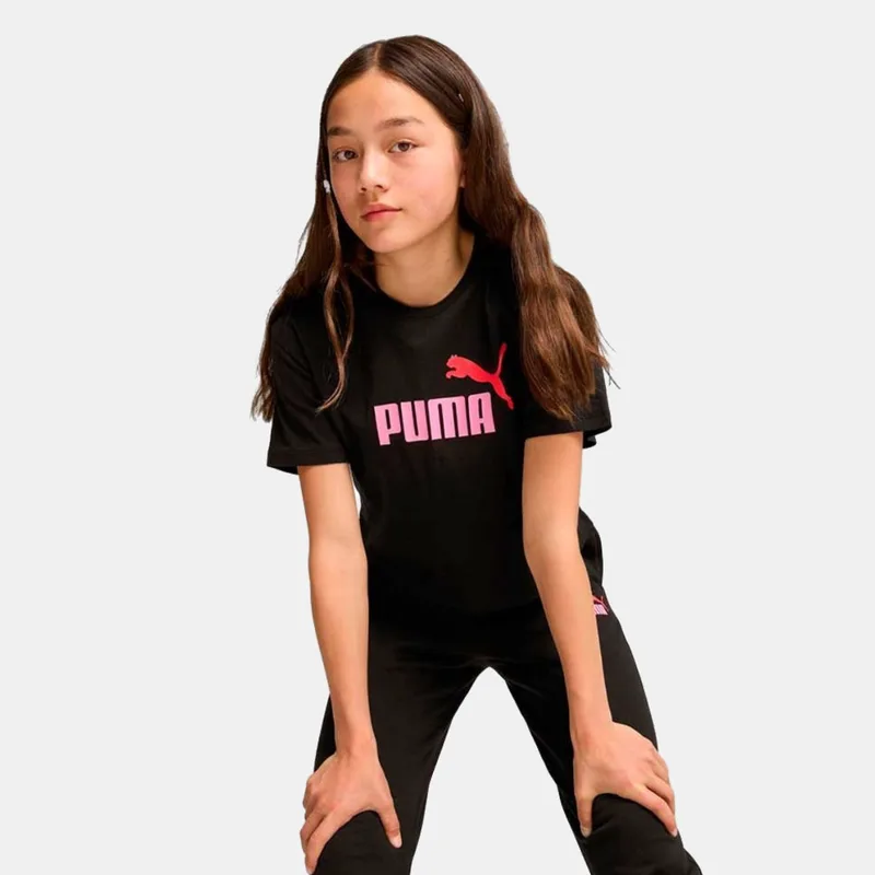 Puma Girls Logo Cropped Tee (9000193594_79621)