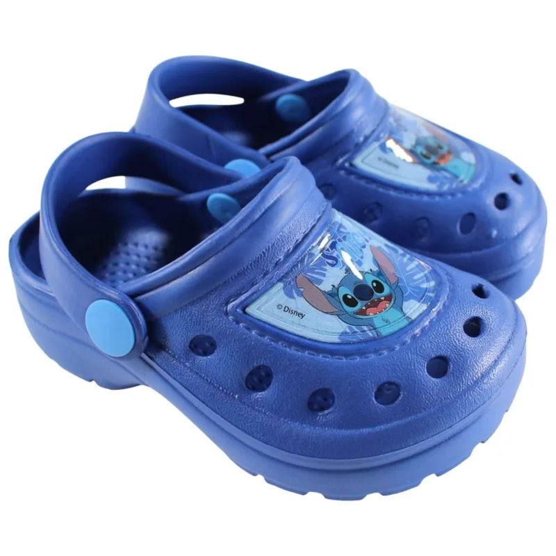 Disney Lilo and Stitch Μπλε Smile Παιδικά Σαμπό Clog Μπλε