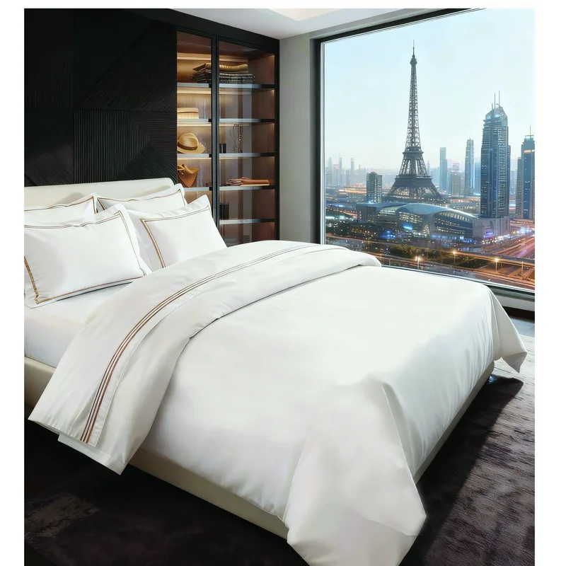 Σετ Σεντόνια King Size 4 Τεμαχίων Makis Tselios Aspen3 Μπεζ 270x290
