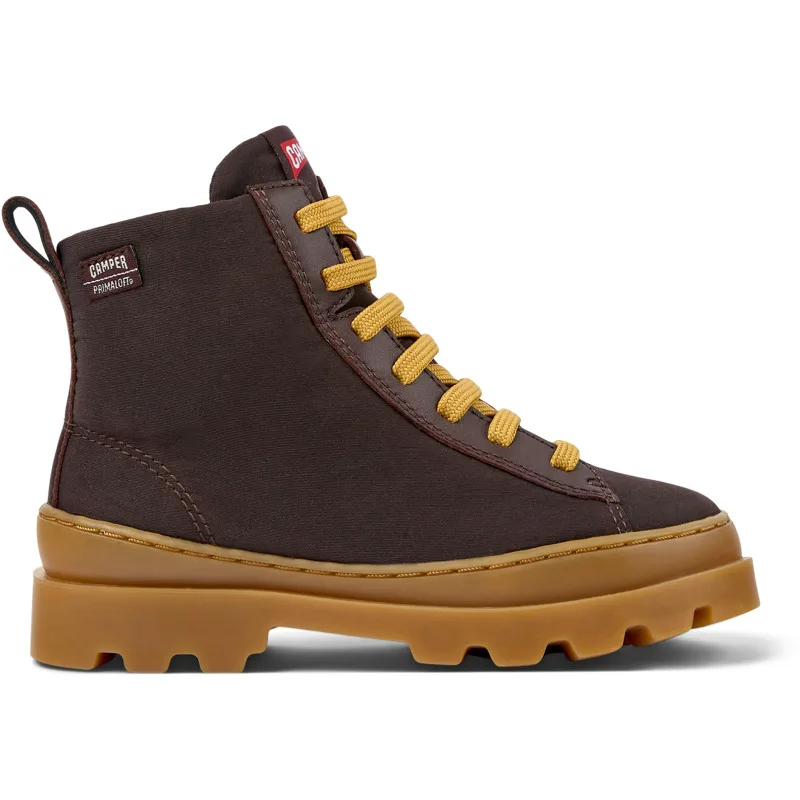CAMPER Brutus - Μπότες Για Κορίτσια - Καφέ, Μέγεθος 28, Cotton fabric/Smooth leather