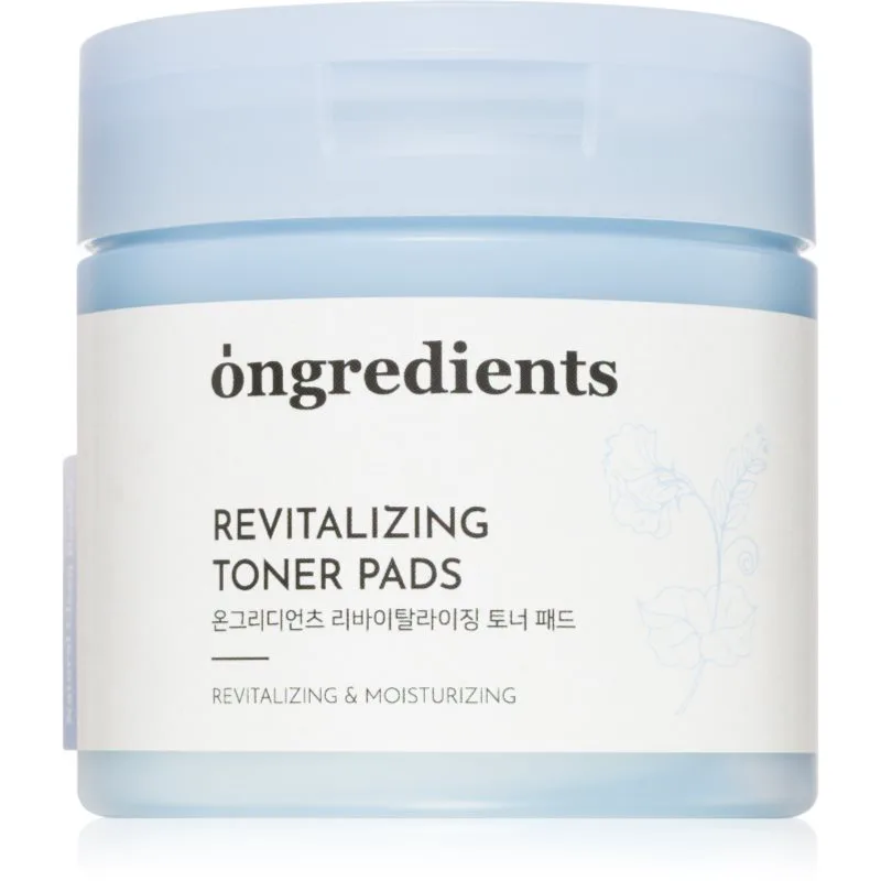 Ongredients Revitalizing Toner Pads επιθέματα τόνωσης με καταπραϋντική δράση 60 τμχ