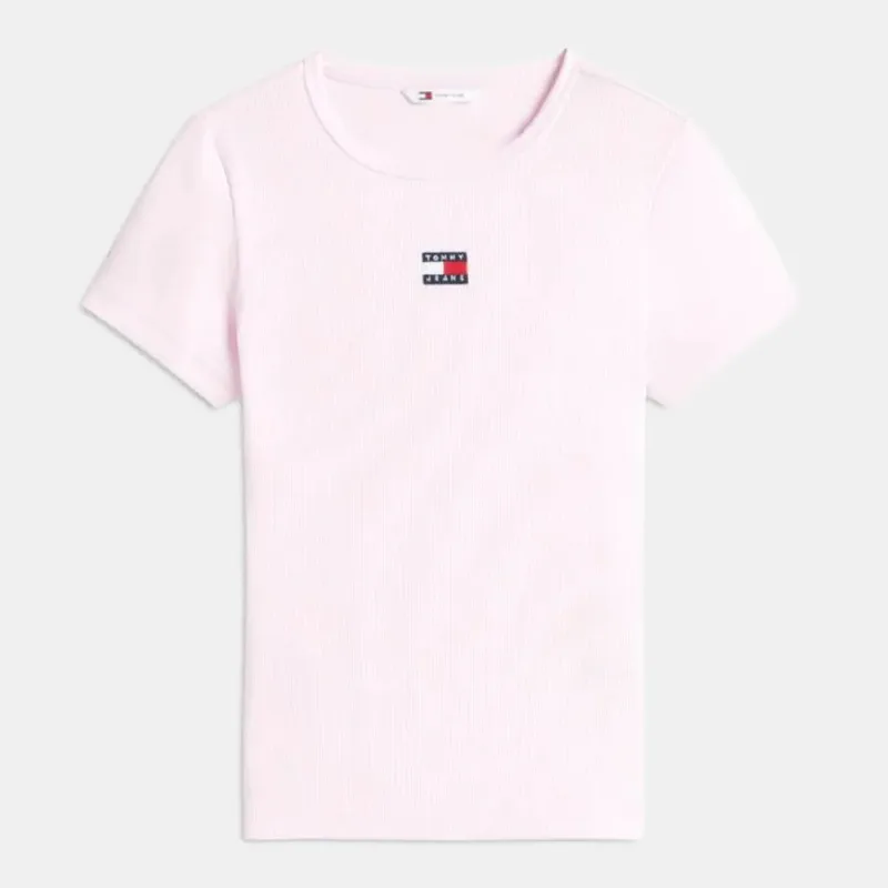Tommy Jeans Slim Badge Rib Γυναικείο T-Shirt (9000271028_45064)