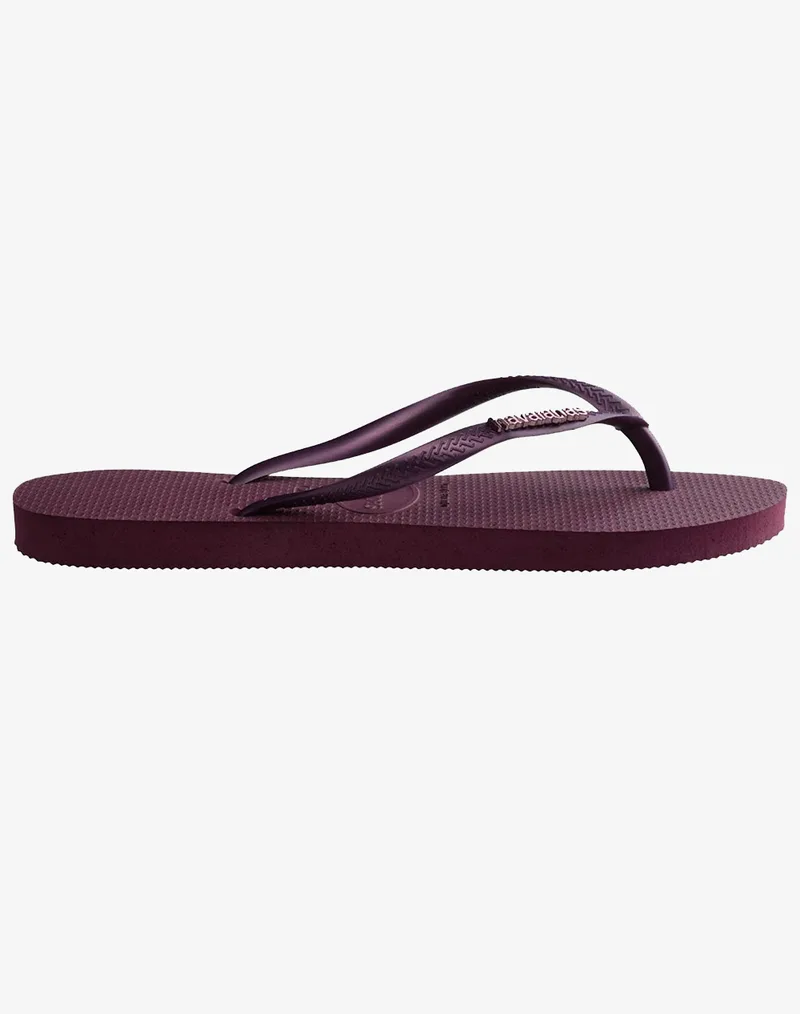 HAVAIANAS HAV. SLIM LOGO METALLIC 4119875-5143 DarkPurple