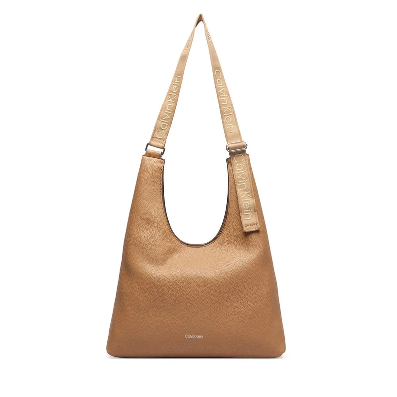 Τσάντα Calvin Klein Webbing Adj Strap Large Shoulder LV04F3643G Μπεζ
