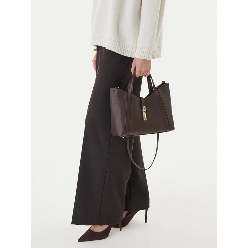 Τσάντα Furla Goccia Shopper Bag S WB01789 BX3353 KH 2460S Καφέ