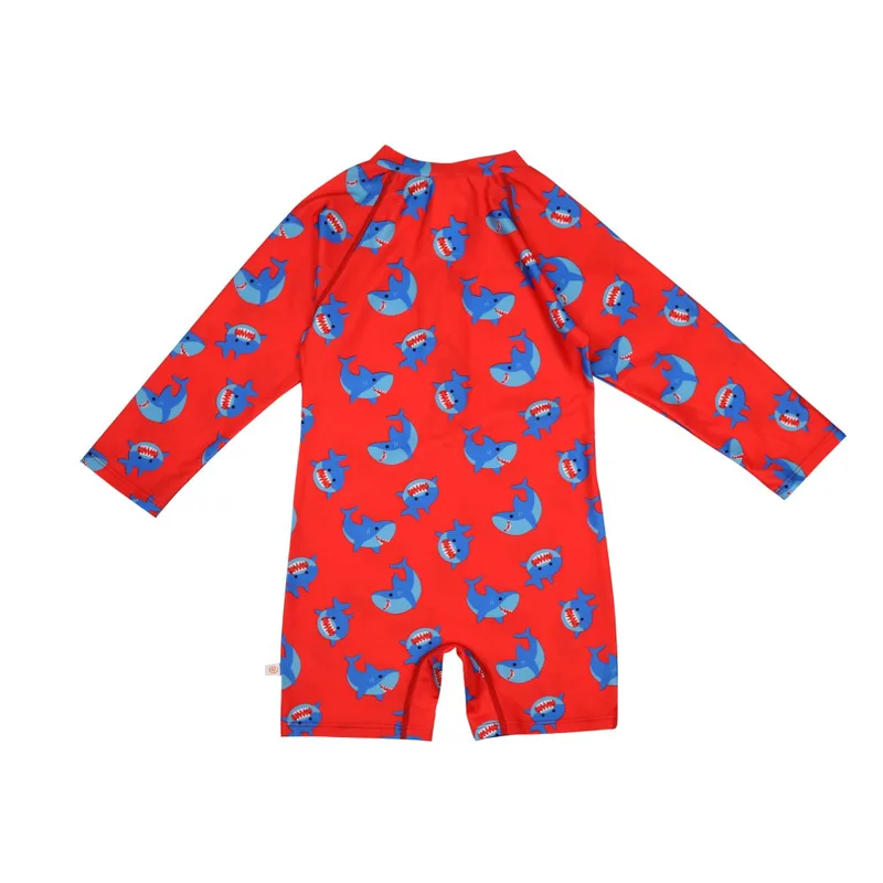 Ολόσωμο Μαγιό Surf Suit 12-24μηνών UPF50 Shark New Zoocchini ZOO12419 (Μέγεθος: 12-24 Μηνών) - Zoocchini - ZOO12419-12-24M
