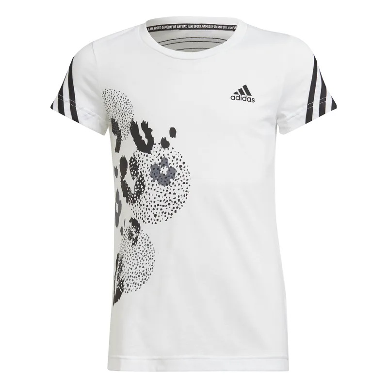 adidas 3-Stripes Graphic Girls' Tennis T-Shirt