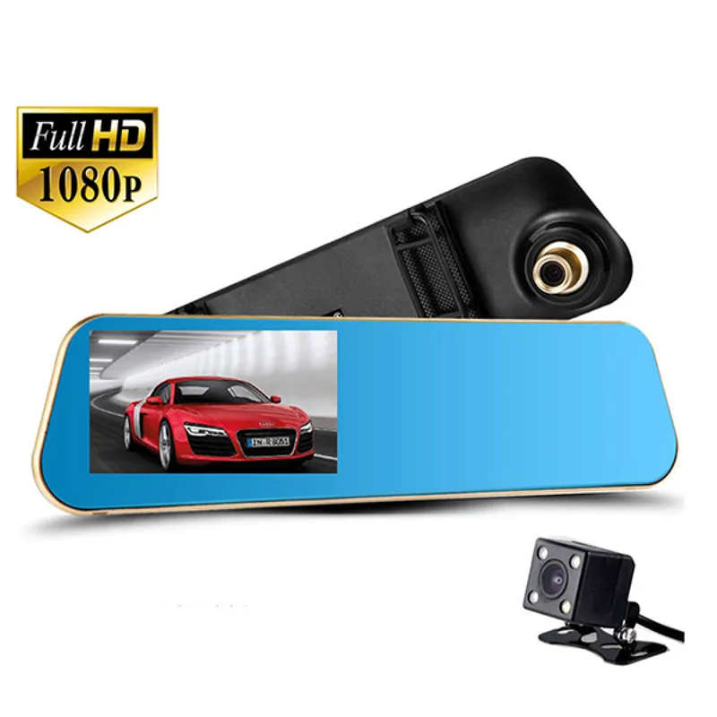 καθρεφτησ καμερα αυτοκινητου 4.3" full hd 1080p με καμερα οπισθοπορειασ-vehicle blackbox dvr-oem