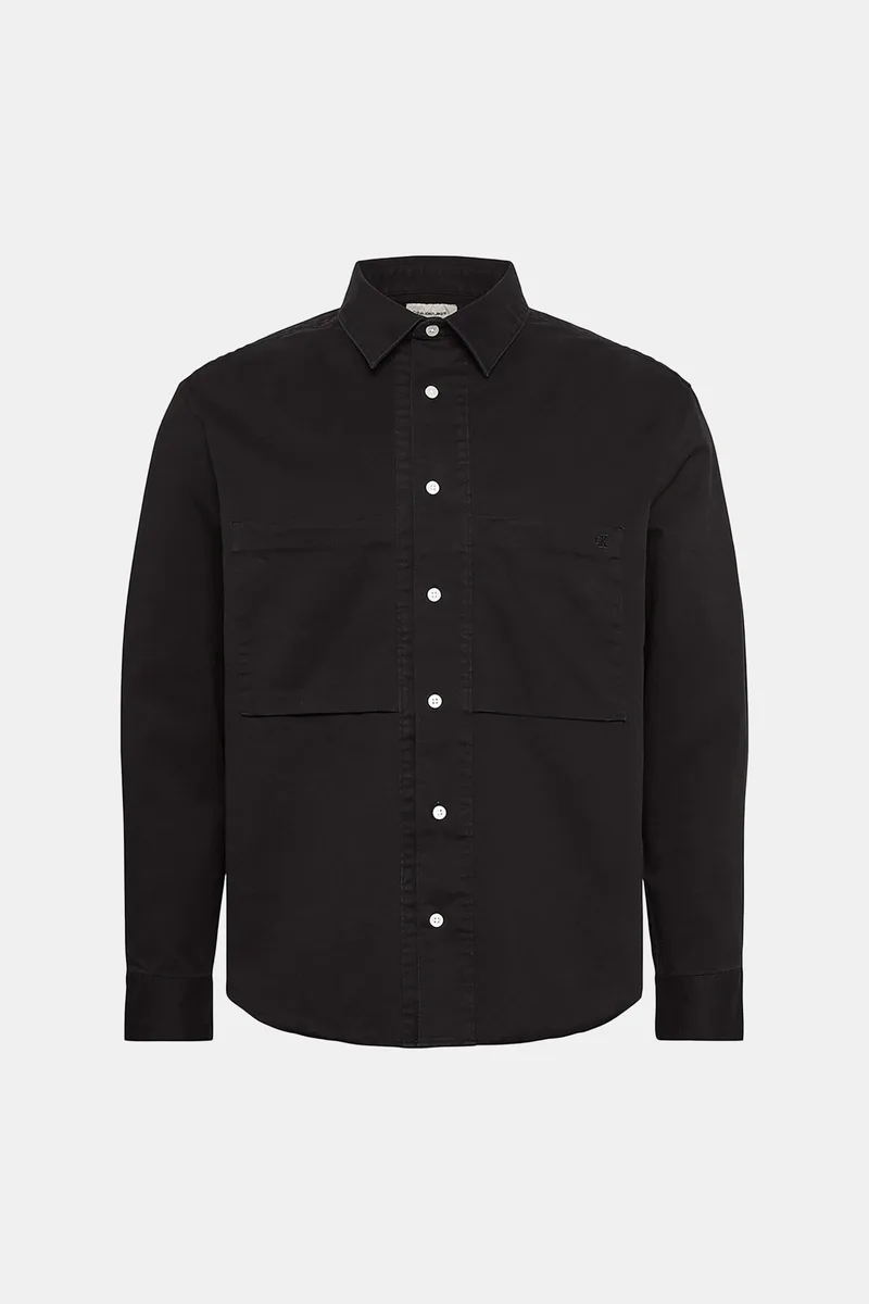 Calvin Klein Jeans ανδρικό overshirt με τσέπες Regular Fit - LV04RE111G Μαύρο