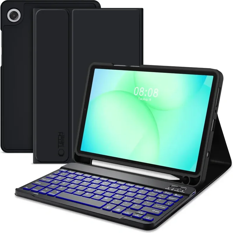 Θήκη Samsung Galaxy Tab A11 / A9 8.7" X110 / X115 / X133 / X135 Tech-Protect SC Pen & Keyboard με Υποδοχή για Γραφίδα & Πληκτρολόγιο Bluetooth - Black (5906302335008)