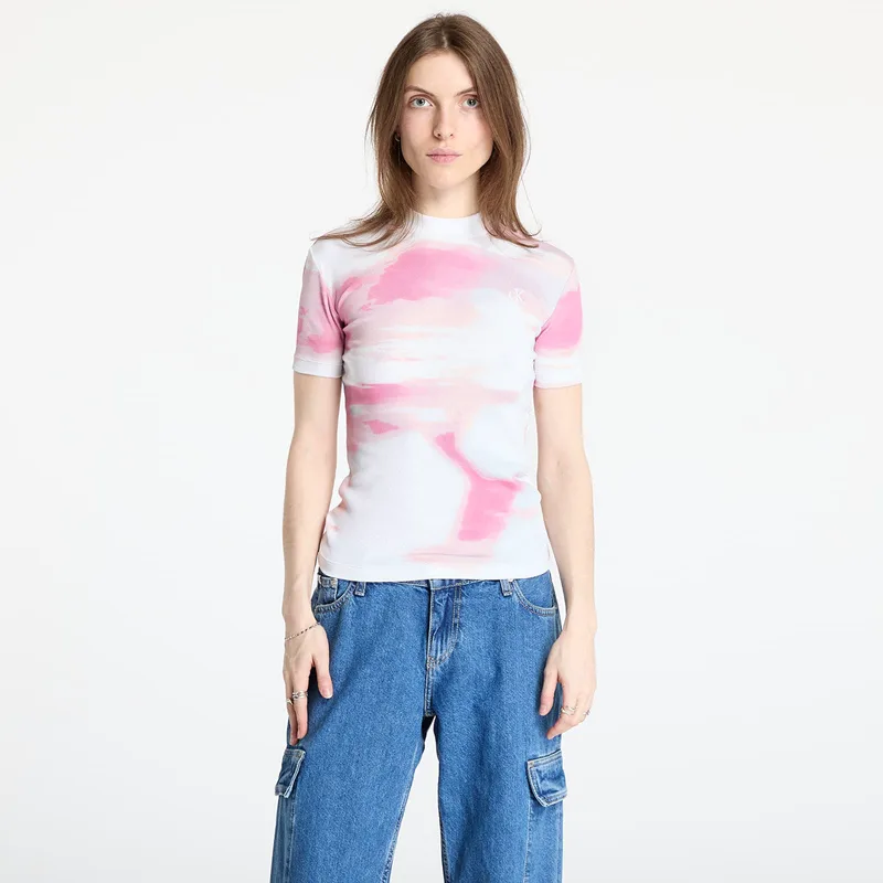 T-shirt Calvin Klein Jeans Rib Tee White S