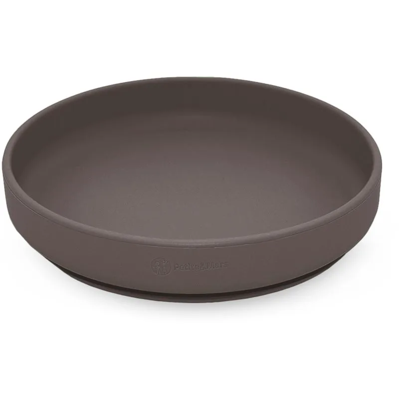 Petite&Mars Take&Match Silicone Plate πιάτο με βεντούζα Bitter Cocoa 6m+ 1 τμχ