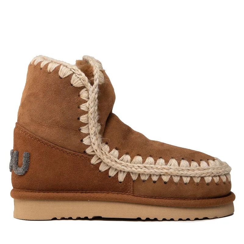 Μπότες Χιονιού Mou Eskimo 18 Glitter Logo MU.FW101050A Καφέ