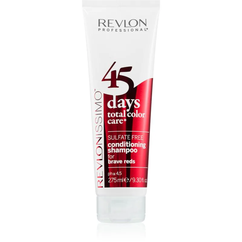 Revlon Professional Revlonissimo Color Care σαμπουάν και μαλακτικό 2 σε1 για κόκκινες αποχρώσεις των μαλλιών χωρίς θειικό άλας 275 ml