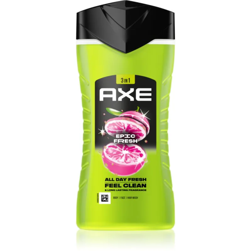 Axe Epic Fresh τζελ για ντους για πρόσωπο, σώμα και μαλλιά 250 ml