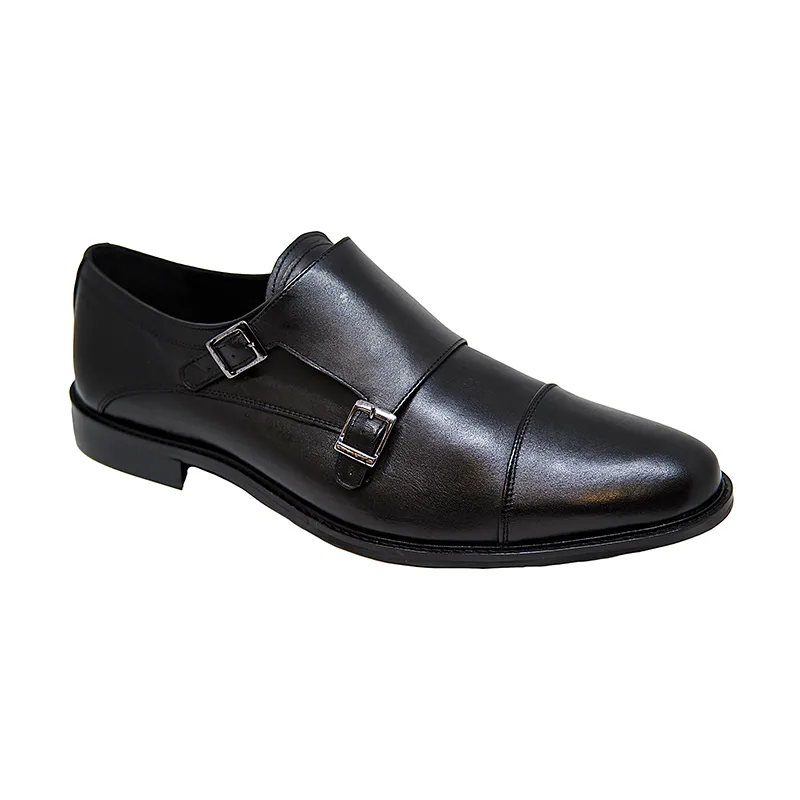 Bigshoes KL30180-01 Δερμάτινο Dress Μαύρο