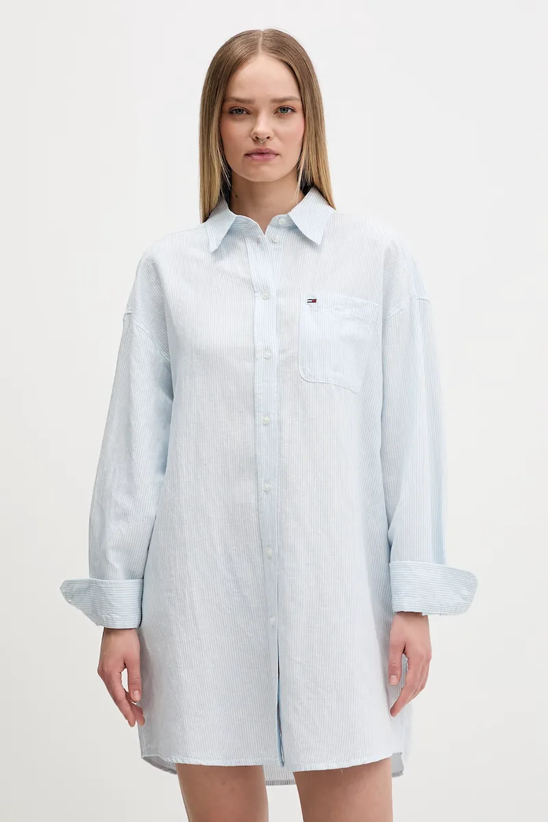 Tommy Jeans σεμιζιέ με λινό