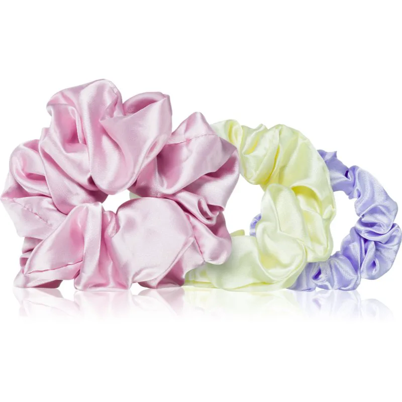BrushArt Daisy Dreams Satin Scrunchies Set λαστιχάκια για τα μαλλιά 3 τμχ