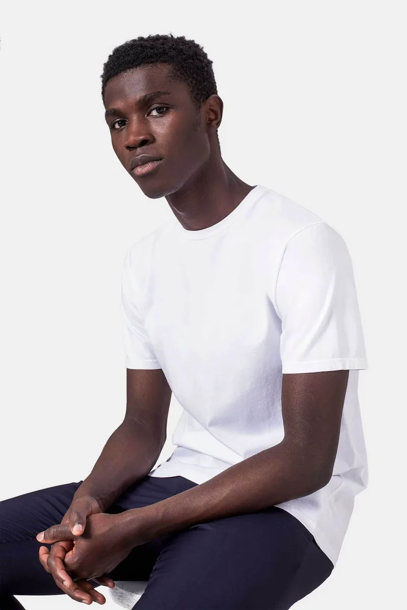Colorful Standard ανδρικό T-shirt μονόχρωμο Relaxed Fit - CS1001 Λευκό