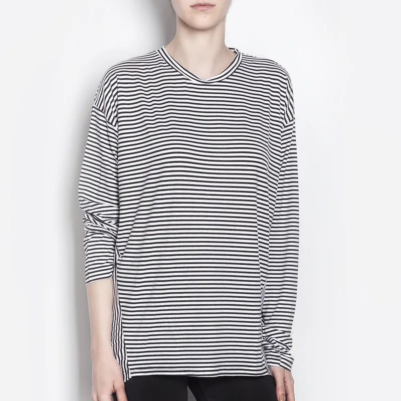 Unisex Ριγέ Μπλούζα