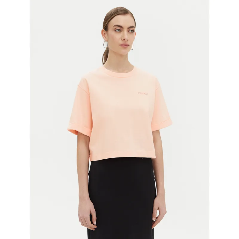PINKO T-Shirt 104882 A2HN Κοραλλί Regular Fit
