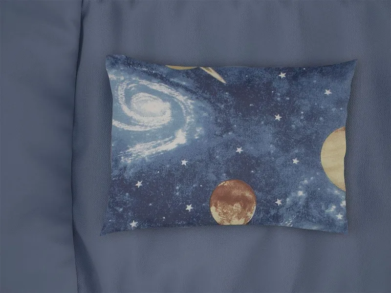Μαξιλαροθήκη Εμπριμέ kids Milky Way 185 50x70 Blue