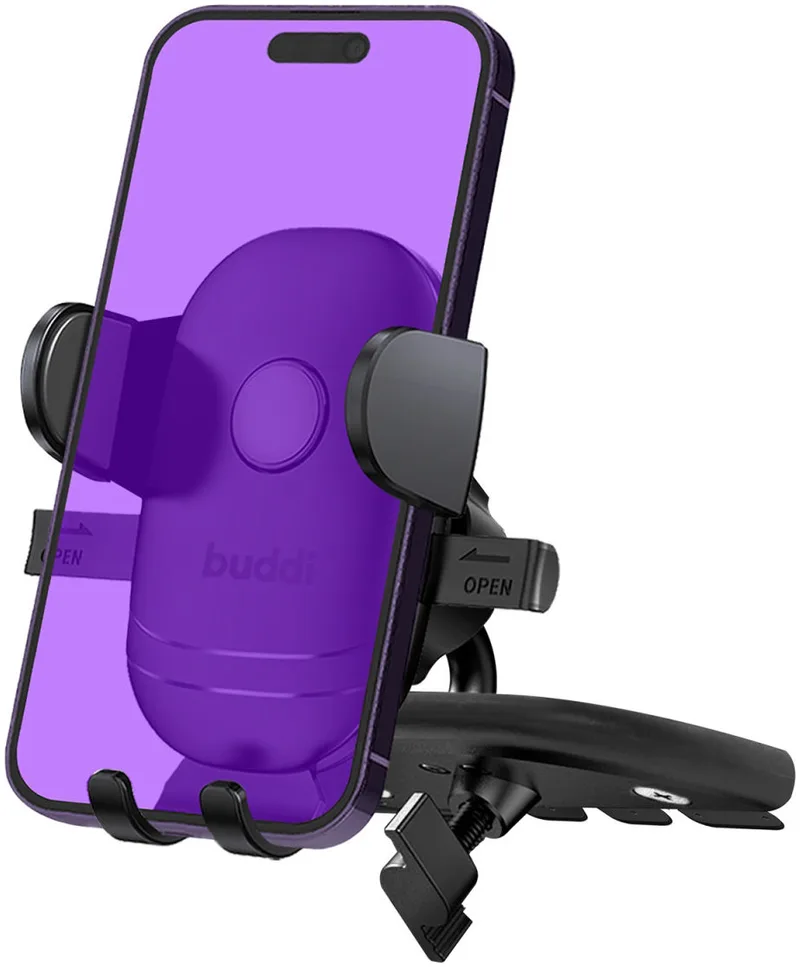 Buddi Phone Mount for Car CD Slot - Universal Ρυθμιζόμενη Βάση Στήριξης Κινητών / Smartphone για Υποδοχή CD Αυτοκινήτου - Black - 5 Έτη Εγγύηση (8719246378669)