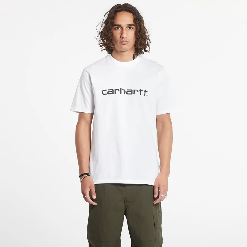 T-shirt Carhartt WIP S/S Script T-Shirt White/ Black XL