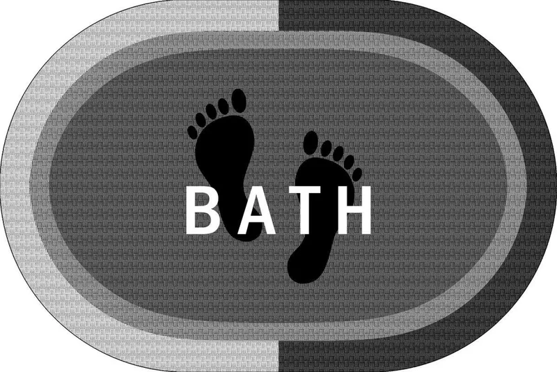 Ταπέτο Μπάνιου Αντιολισθητικό Polyester 50x70εκ. Bath Grey DimCol (Ύφασμα: Polyester, Χρώμα: Γκρι) - DimCol - 33413047001