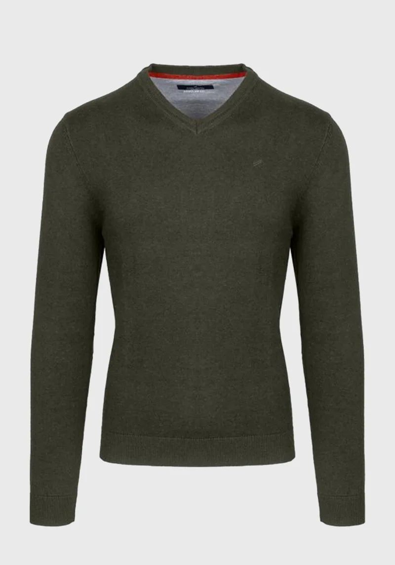 Daniel Hechter Πλεκτή μπλούζα της σειράς Knit - 65020 112805 560 Khaki