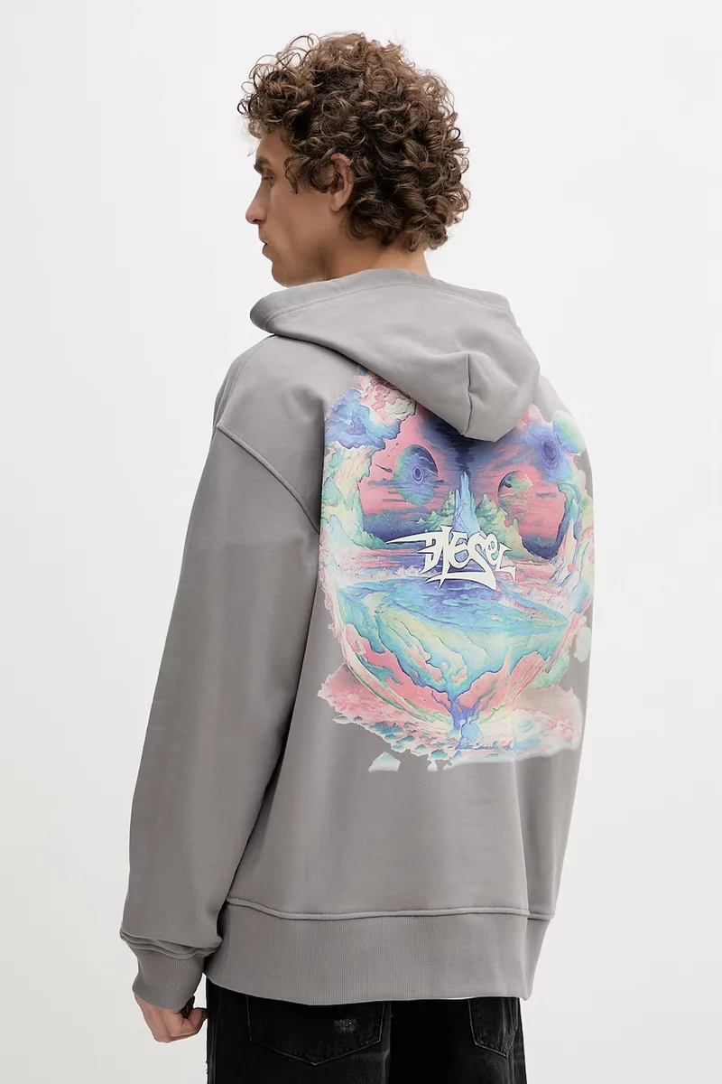 Diesel μπλούζα ανδρική βαμβακερή S-MACS-HOOD-V2