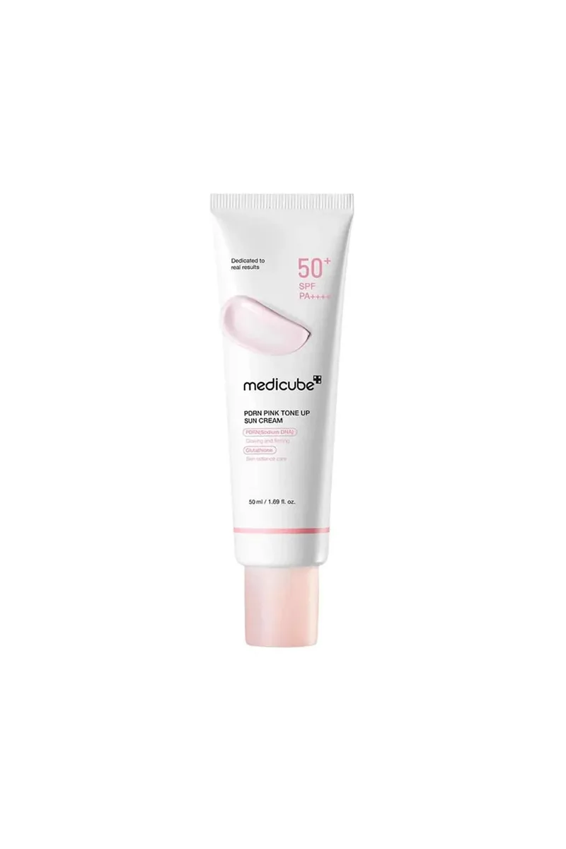 Medicube PDRN Ροζ Tone Up Sun Cream SPF 50+ Pa++++ - Αντηλιακό Για Λάμψη Και Μείωση Λεπτών Γραμμών 50 ml - 8800289461927