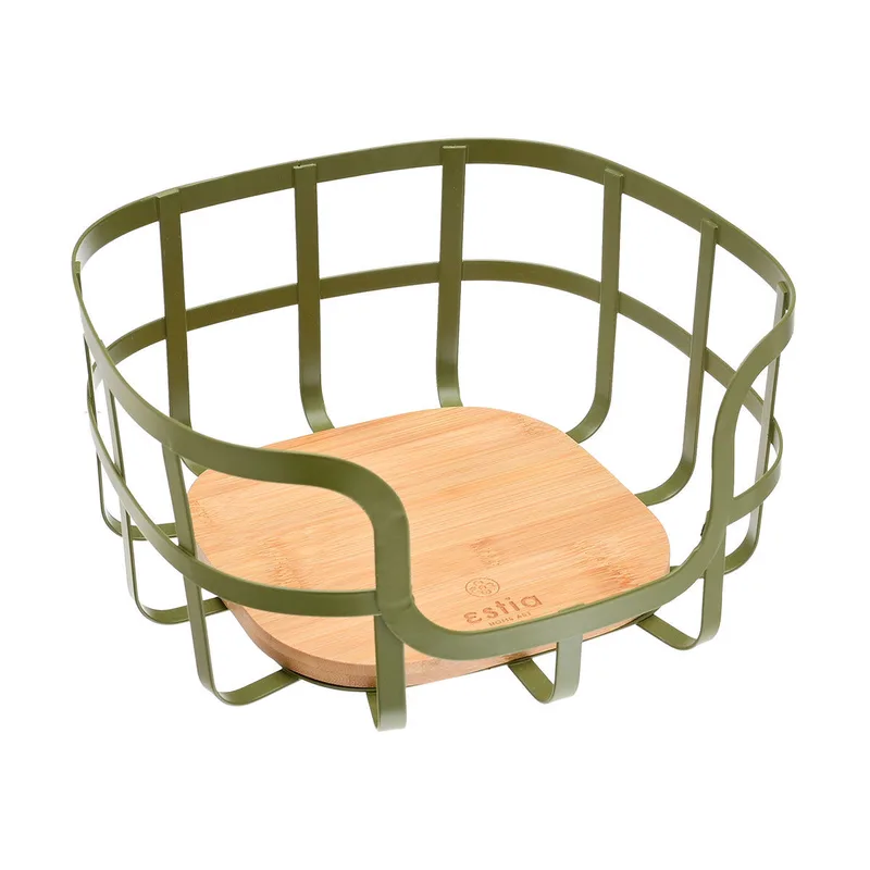 Estia φρουτιερα bamboo essentials με ατσαλι λαδι 01-14162