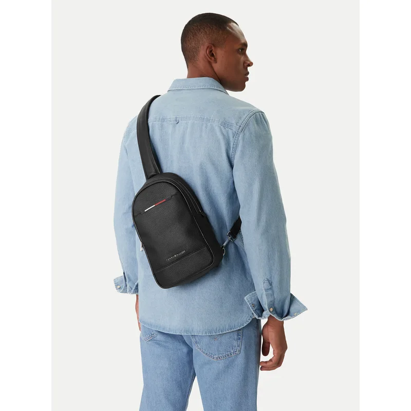 Σακίδιο Tommy Hilfiger Th Central Sling Bag AM0AM13575 Μαύρο