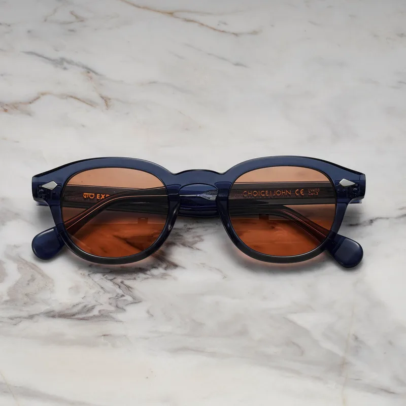 JOHN A16EP15 - JOHN - BLUE - BROWN Sunglasses | Blue | Brown Shades | Explicit Poets Sunglasses
