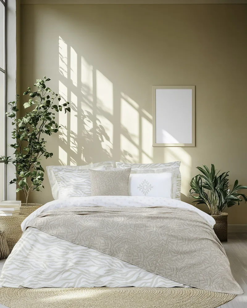 Κουβέρτα Υπέρδιπλη Nima Nuve Taupe Μπεζ 220x240