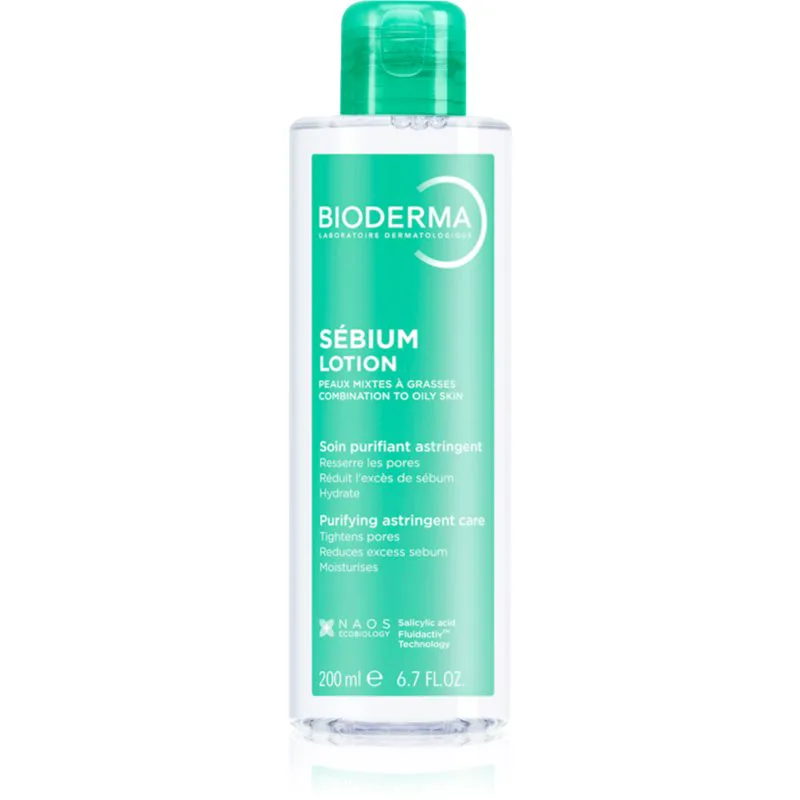 Bioderma Sébium Lotion νερώ προσώπου για αποκατάσταση της ισορροπίας της μικτής και λιπαρής επιδερμίδας 200 ml