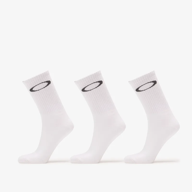 Oakley Ellipse Crew Sock White M