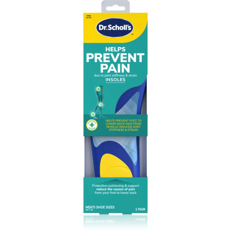 Scholl Dr. Scholl's Prevent Pain πάτοι παπουτσιών κατά του πόνου μέγεθος Large - Men's UK 7-12 1 ζευγάρι