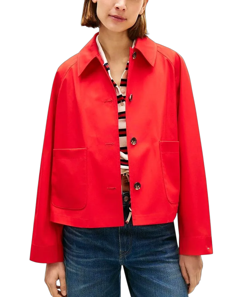 Γυναικείο Μπουφάν Κόκκινο Tommy Hilfiger WW0WW49585-SNE